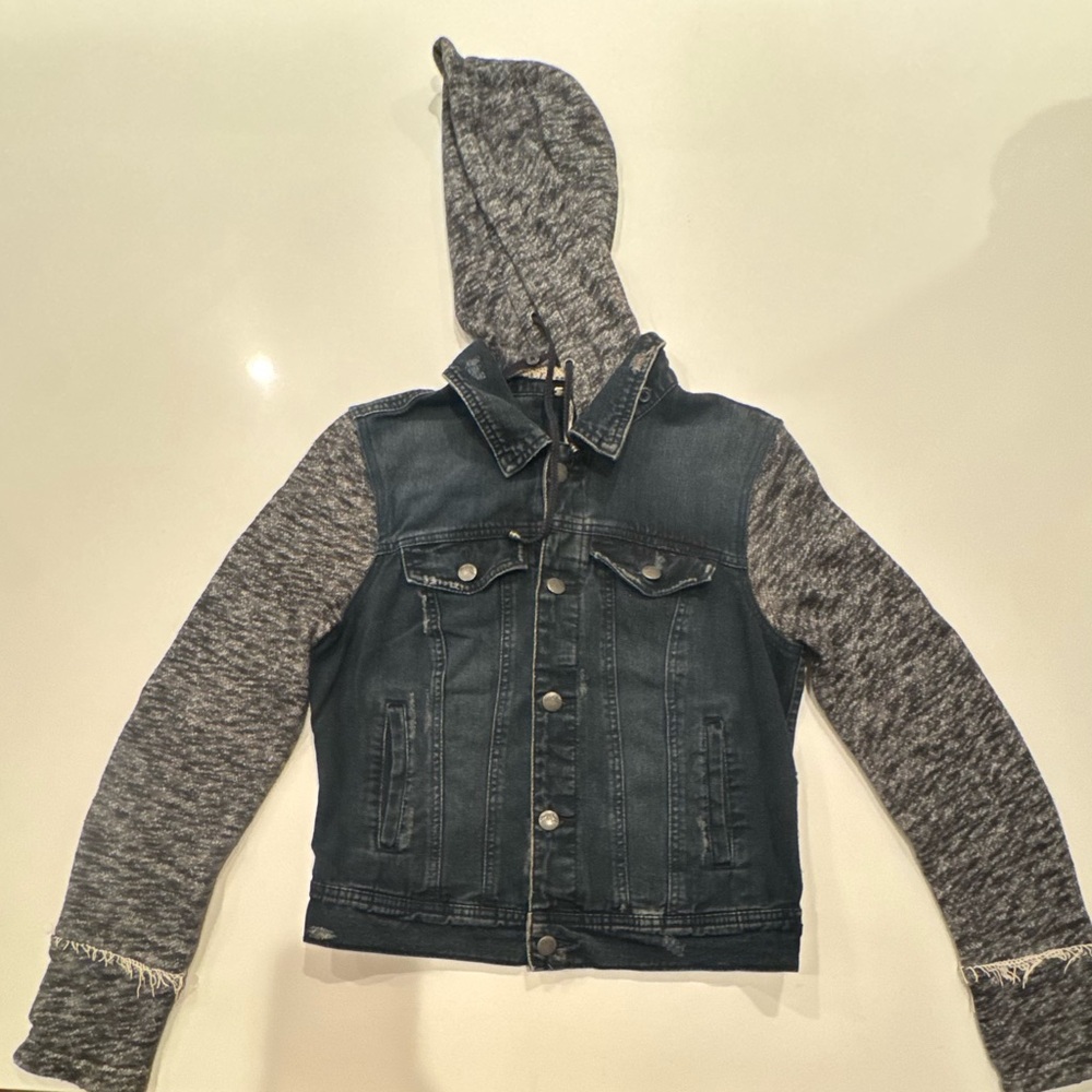 Free People Denim and Gray Jacket